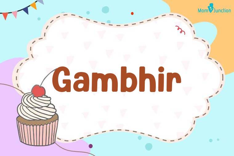 Gambhir Birthday Wallpaper