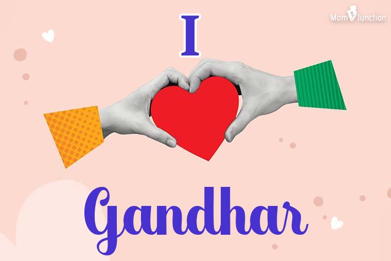 I Love Gandhar Wallpaper