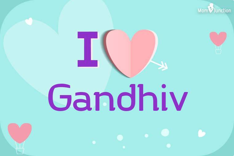 I Love Gandhiv Wallpaper