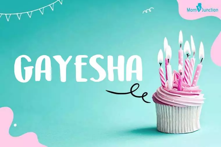 Gayesha Birthday Wallpaper