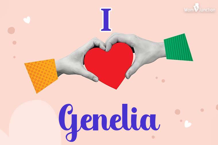 I Love Genelia Wallpaper