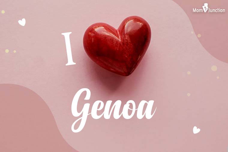 I Love Genoa Wallpaper