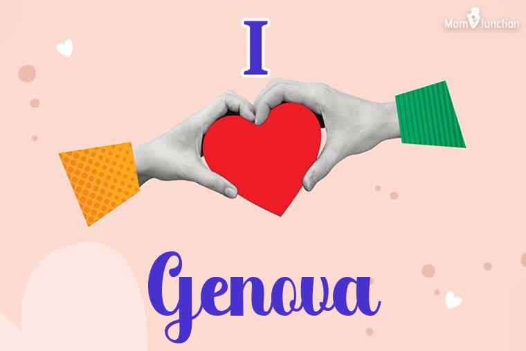I Love Genova Wallpaper