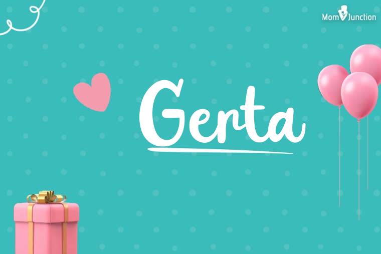 Gerta Birthday Wallpaper