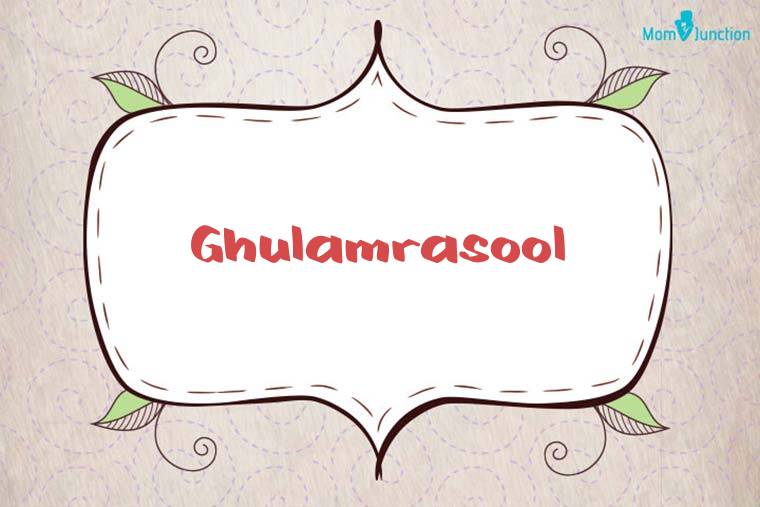 Ghulamrasool Stylish Wallpaper