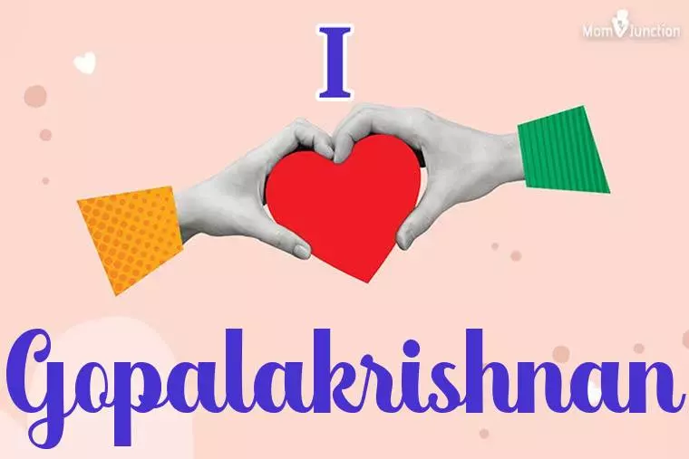 I Love Gopalakrishnan Wallpaper