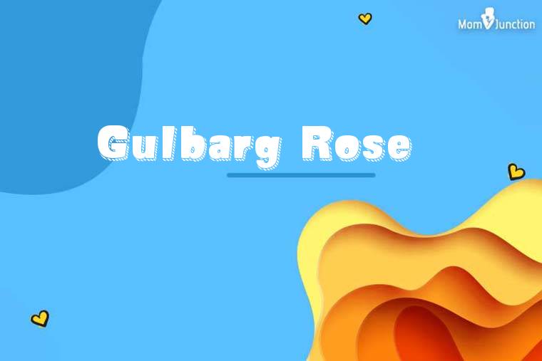 Gulbarg Rose 3D Wallpaper