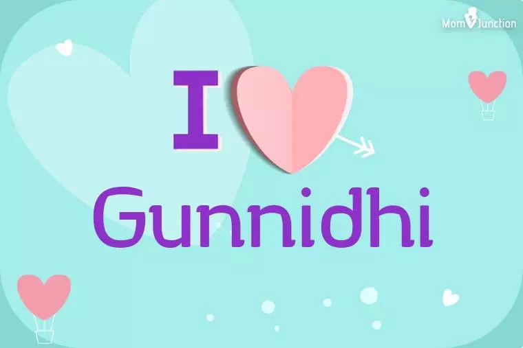 I Love Gunnidhi Wallpaper