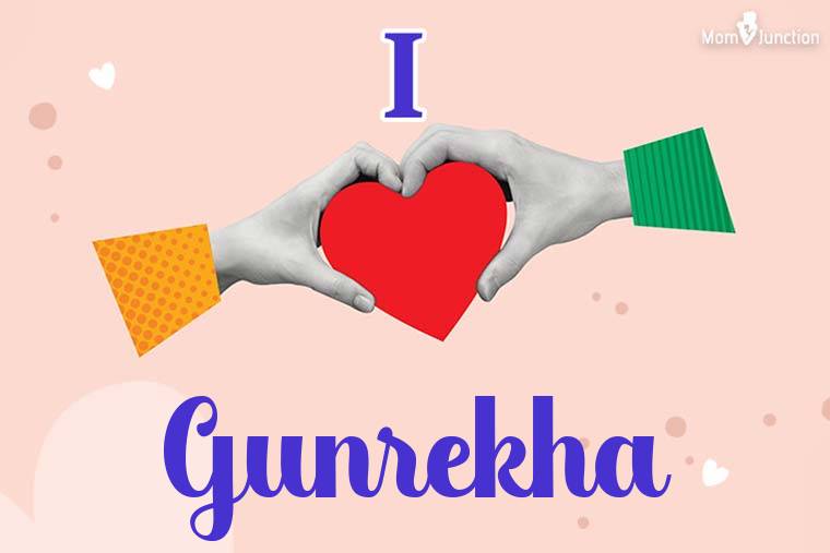 I Love Gunrekha Wallpaper
