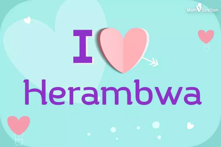 I Love Herambwa Wallpaper