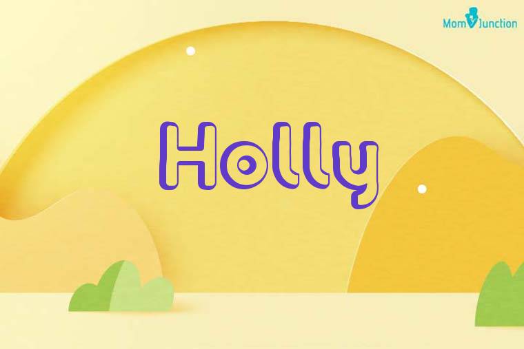 Holly 3D Wallpaper