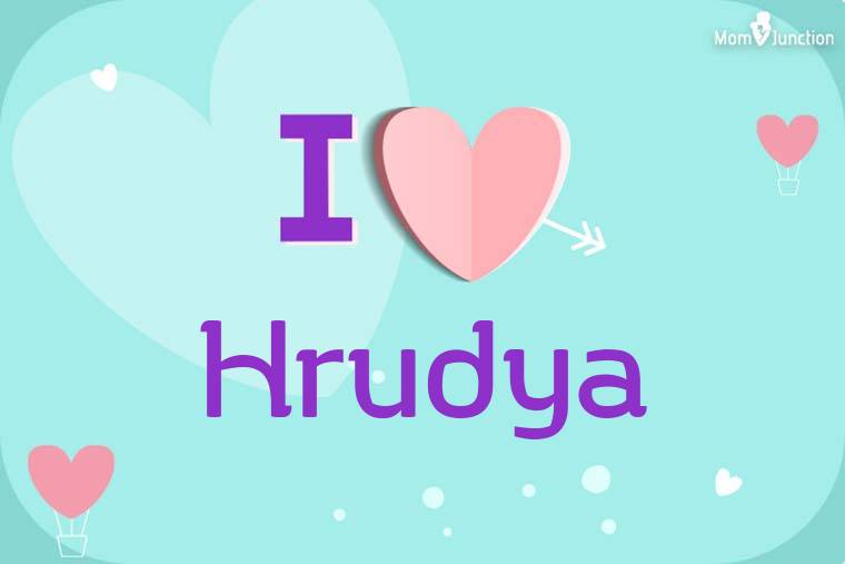 I Love Hrudya Wallpaper