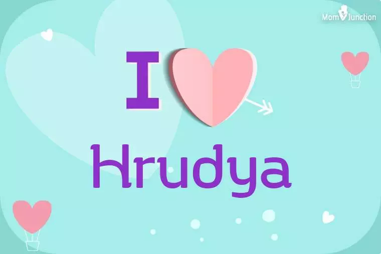 I Love Hrudya Wallpaper