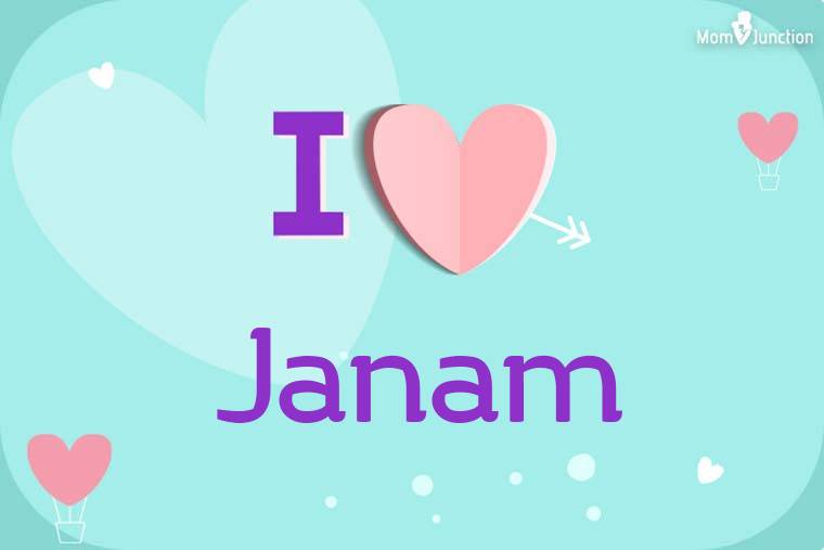 I Love Janam Wallpaper
