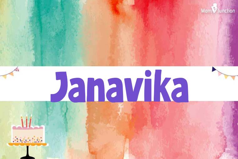 Janavika Birthday Wallpaper