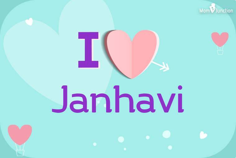 I Love Janhavi Wallpaper