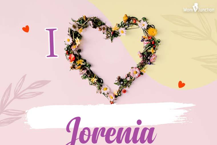 I Love Jorenia Wallpaper
