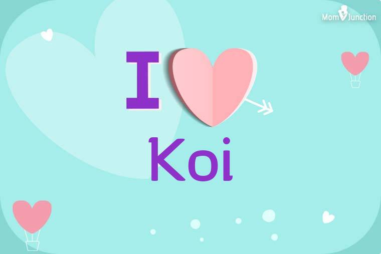 I Love Koi Wallpaper