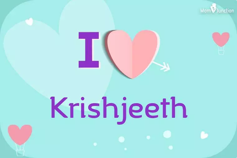 I Love Krishjeeth Wallpaper