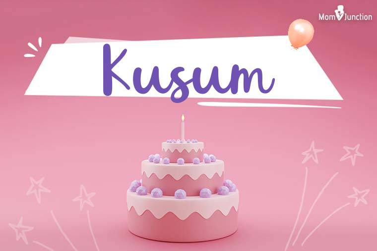 Kusum Birthday Wallpaper