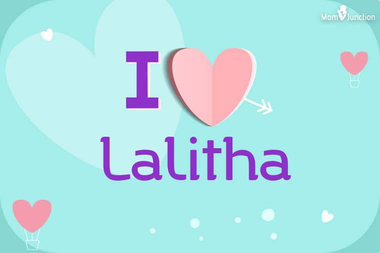 I Love Lalitha Wallpaper