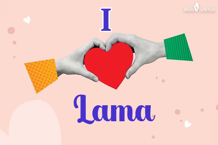 I Love Lama Wallpaper