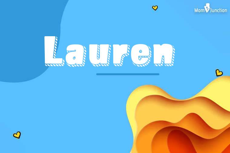 Lauren 3D Wallpaper