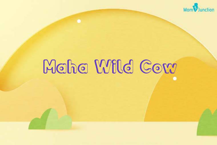 Maha Wild Cow 3D Wallpaper