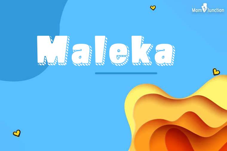 Maleka 3D Wallpaper