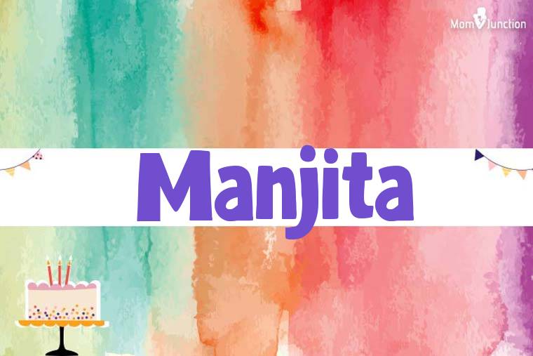 Manjita Birthday Wallpaper