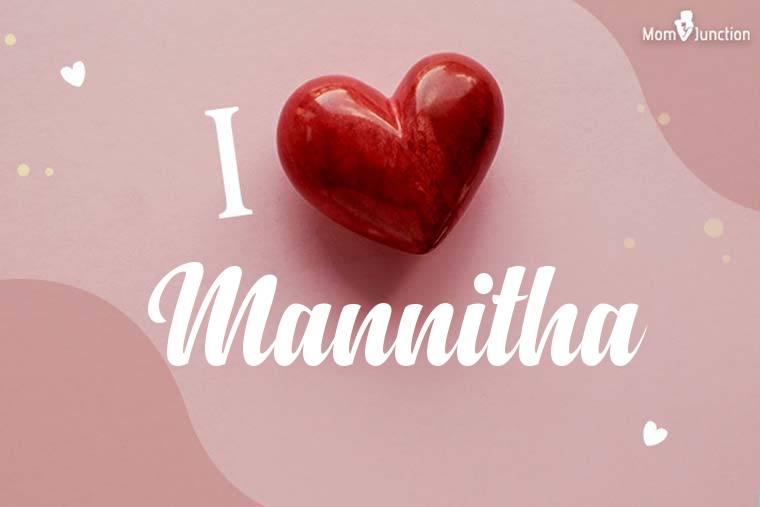 I Love Mannitha Wallpaper