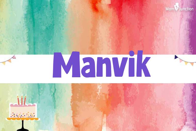 Manvik Birthday Wallpaper