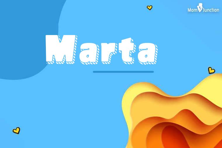 Marta 3D Wallpaper
