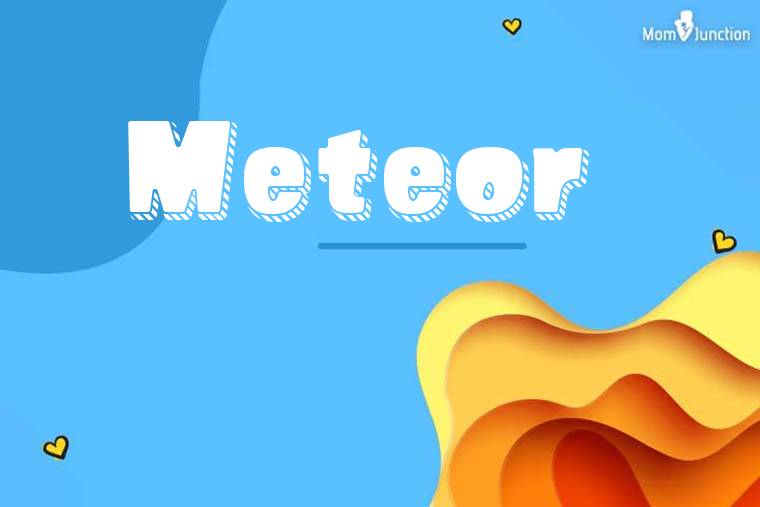 Meteor 3D Wallpaper