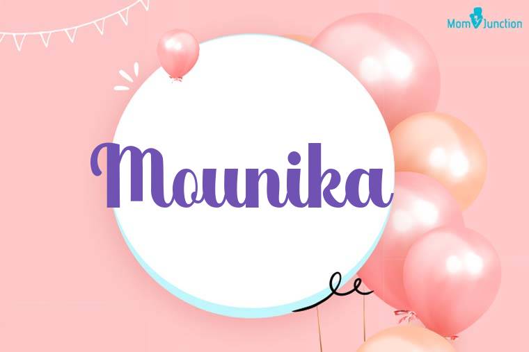 Mounika Birthday Wallpaper