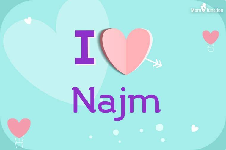 I Love Najm Wallpaper