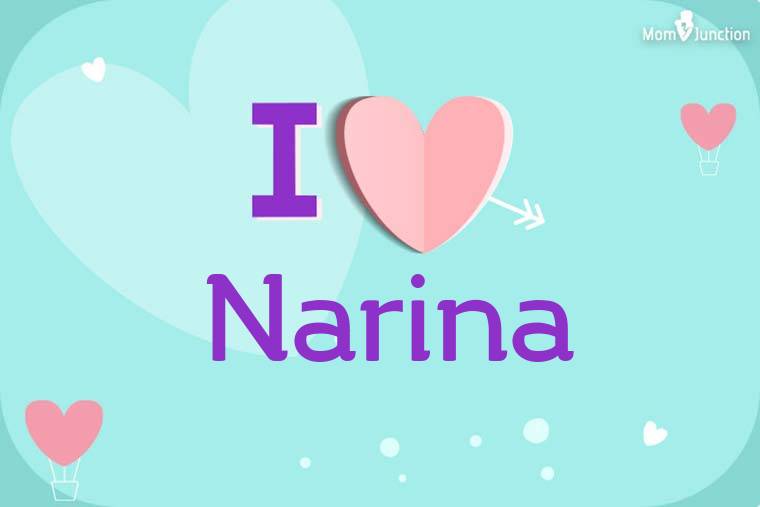I Love Narina Wallpaper