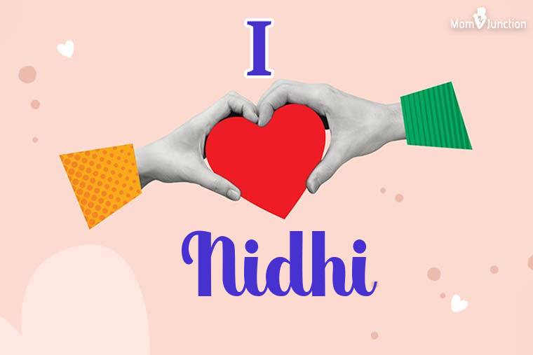 I Love Nidhi Wallpaper