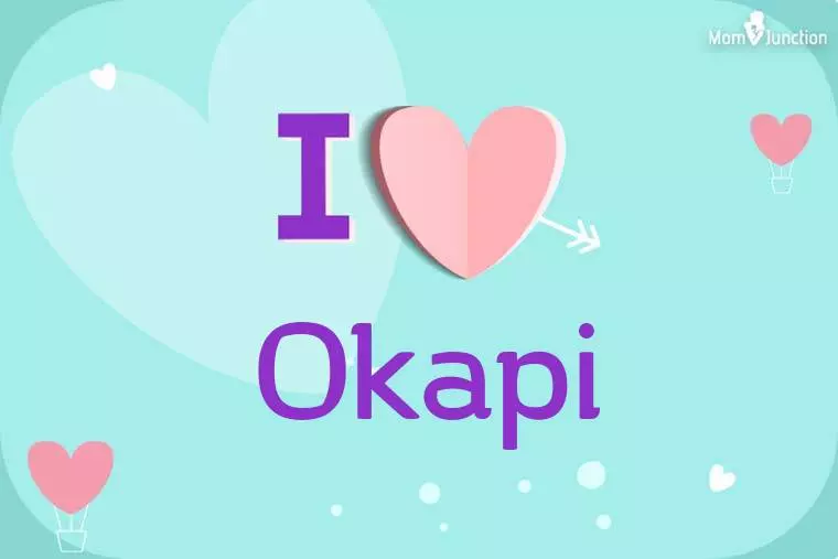 I Love Okapi Wallpaper