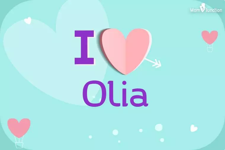 I Love Olia Wallpaper