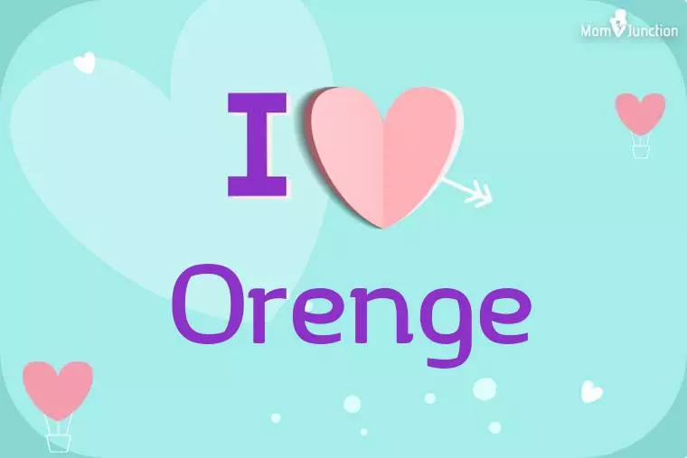 I Love Orenge Wallpaper