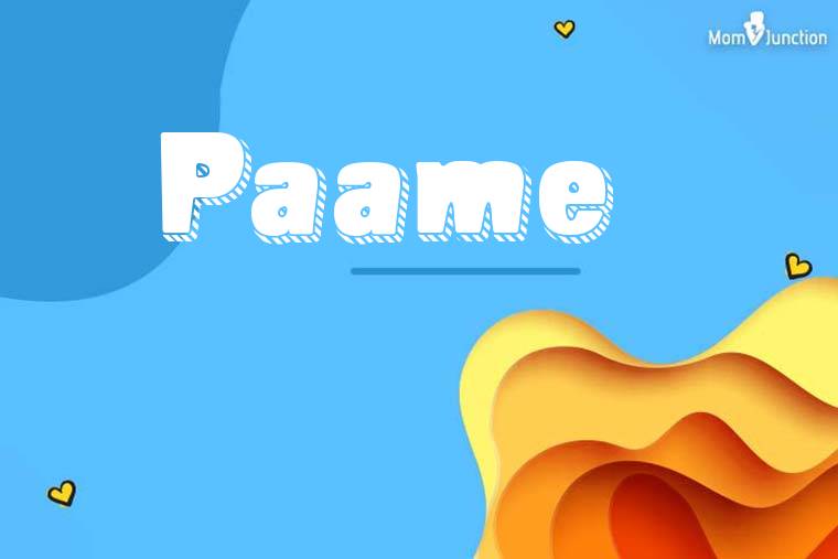 Paame 3D Wallpaper