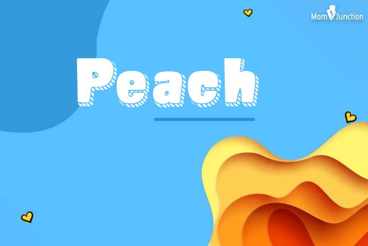 Peach 3D Wallpaper