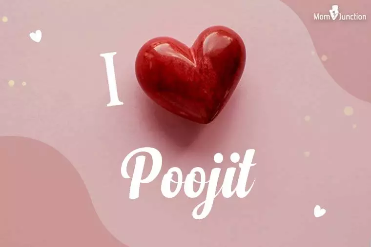 I Love Poojit Wallpaper