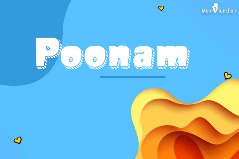 Poonam 3D Wallpaper