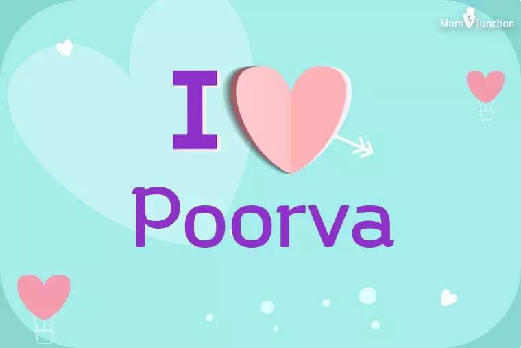 I Love Poorva Wallpaper