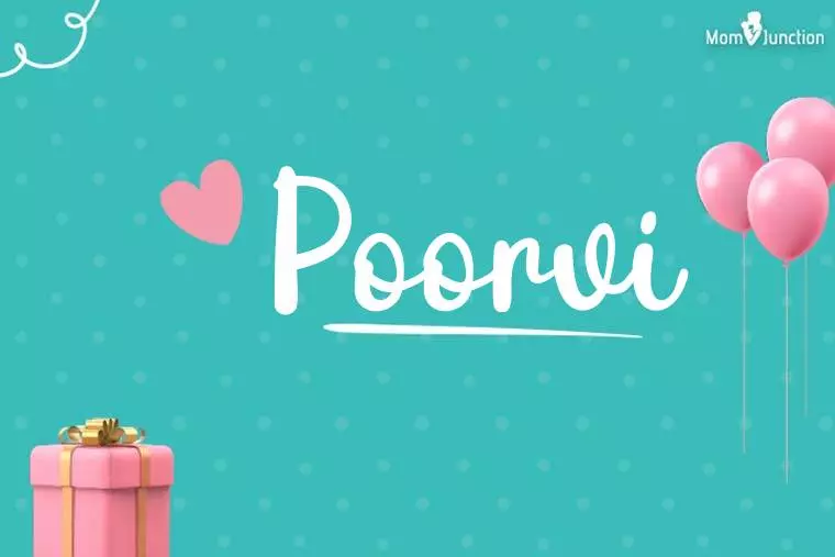 Poorvi Birthday Wallpaper