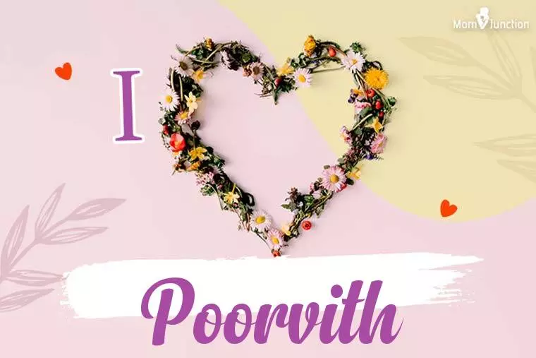 I Love Poorvith Wallpaper