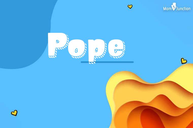 Pope 3D Wallpaper