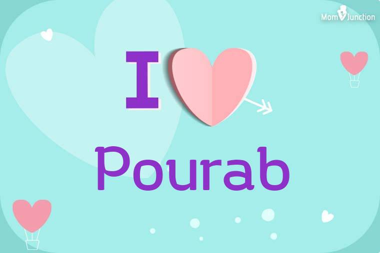 I Love Pourab Wallpaper
